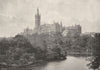 SCOTLAND. Glasgow University 1901 old antique vintage print picture