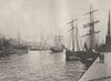 SCOTLAND. The River Clyde at Glasgow 1901 old antique vintage print picture