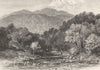 SCOTLAND. The Trossachs and Ben Venue 1901 old antique vintage print picture