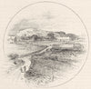 NORTHUMBERLAND. Ruins of Wark castle 1901 old antique vintage print picture