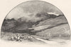 NORTHUMBERLAND. Hart Fell 1901 old antique vintage print picture