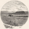 NORTHUMBERLAND. The Coquet at Farnham 1901 old antique vintage print picture