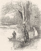 NORTHUMBERLAND. On the Coquet, Brinkburn 1901 old antique print picture