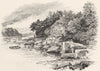 NORTHUMBERLAND. At Warden 1901 old antique vintage print picture