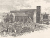 NORTHUMBERLAND. Monkwearmouth church 1901 old antique vintage print picture