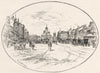 YORKSHIRE. High street, Stockton 1901 old antique vintage print picture