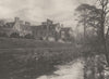 DERBYSHIRE. Derwent hall 1901 old antique vintage print picture