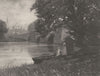 DERBYSHIRE. Bakewell Bridge 1901 old antique vintage print picture