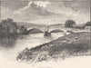 YORKSHIRE. Bolton Bridge 1901 old antique vintage print picture