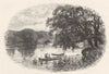 YORKSHIRE. The Bridge, Otley 1901 old antique vintage print picture