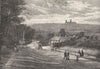 LINCOLNSHIRE. Lincoln, from Canwick 1901 old antique vintage print picture