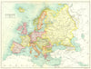 EUROPE. Pre-WW1 shows Austria-Hungary Turkey Servia Trans-Caucasia 1909 map