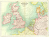 BRITISH ISLES. Railways. Steamer routes France Belgium Holland Germany 1909 map
