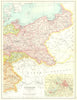 EASTERN GERMANY. Inset Berlin. Prussia. Railways. Cassells 1909 old map