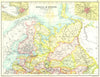 EUROPEAN RUSSIA N.St Petersburg Moscow Finland Livonia Courland Kovno 1909 map