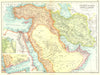 MIDDLE EAST.Turkey in Asia Persia Arabia;Suez Canal; Gulf of Aden 1909 old map