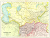 CENTRAL ASIA. Afghanistan India Persia Turkistan Khiva Bokhara 1909 old map