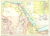 EGYPT & NILE VALLEY.Sudan.Eritrea.British Somaliland.Inset Cairo; Aden 1909 map