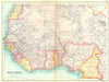 WEST AFRICA French West Africa. Gold Coast Togo Nigeria Kamerun Gambia 1909 map