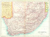 SOUTH AFRICA. Cape Colony Natal Transvaal Orange River Colony Botswana 1909 map