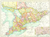 ONTARIO. Showing counties. Inset map of Toronto. Canada. Cassells 1909 old