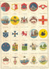 UK. Arms or badges of great Britain and her colonies 1897 old antique print