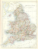 UNITED KINGDOM. England & Wales  1897 old antique vintage map plan chart