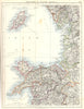 ENGLAND N.WALES.Isle of Man Lancs Anglesey Caernarvonshire Denbighshire 1897 map