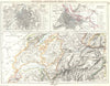 EUROPE. Brussels, Amsterdam, Berne, L. Geneva. Vaud Fribourg 1897 old map