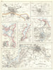 GERMANY. Berlin Potsdam Frankfurt Munich Szczecin Kiel Gdansk Danzig 1897 map