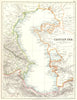 CASPIAN SEA. Russia Kazakhstan Azerbaijan Iran Persia Turkmenistan 1897 map