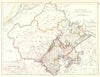 INDIA. Rajasthan. Rajputana & Ajmer-Merwara 1897 old antique map plan chart