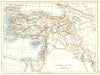 TURKEY. Turkey in Asia. Turkey Cyprus Syria Lebanon Iraq 1897 old antique map