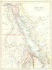 RED SEA.Egypt Sudan Saudi Arabia Sudan Abyssinia Eritrea Ethiopia Tigre 1897 map