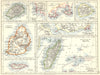 MADAGASCAR.St Helena;Cape Town;Aden;Ascension;Mauritius;Perim Socotra 1897 map
