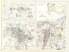USA EAST COAST CITIES. New York; Washington Capitol  1897 old antique map