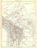 BOLIVIA. Bolivia map 1897 old antique vintage plan chart