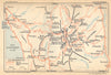 HAUTE- SAVOIE. La Tournette 1925 old vintage map plan chart