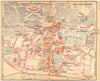 SAVOIE. Aix- les- Bains 1925 old vintage map plan chart