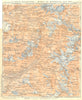 SAVOIE. La Haute- Maurienne- Massif de Bonneval- sur- Arc 1925 old vintage map