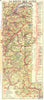 FRANCE. La Route Des Alpes 1925 old vintage map plan chart