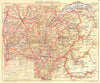 SAVOIE. Savoie- Carte Routière 1925 old vintage map plan chart