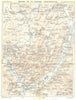 ISÈRE. Massif de La Grande Chartreuse 1899 old antique vintage map plan