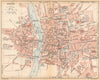 MAINE- ET- LOIRE. Angers 1922 old antique vintage map plan chart