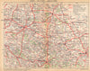 DEUX- SÈVRES. Niort- Poitiers- Angoulême 1922 old antique map plan chart