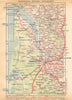 GIRONDE. Bordeaux- Royan- Arcachon 1922 old antique vintage map plan chart
