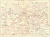 NORMANDY. Normandie Carte des Chemins de fer 1921 old antique map plan chart