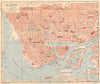 SEINE- MARITIME. Le Havre 1921 old antique vintage map plan chart