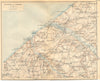 SEINE- MARITIME. Environs de Tréport 1921 old antique vintage map plan chart