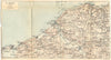 CALVADOS. De Honfleur A Cabourg. Trouville Deauville 1921 old antique map